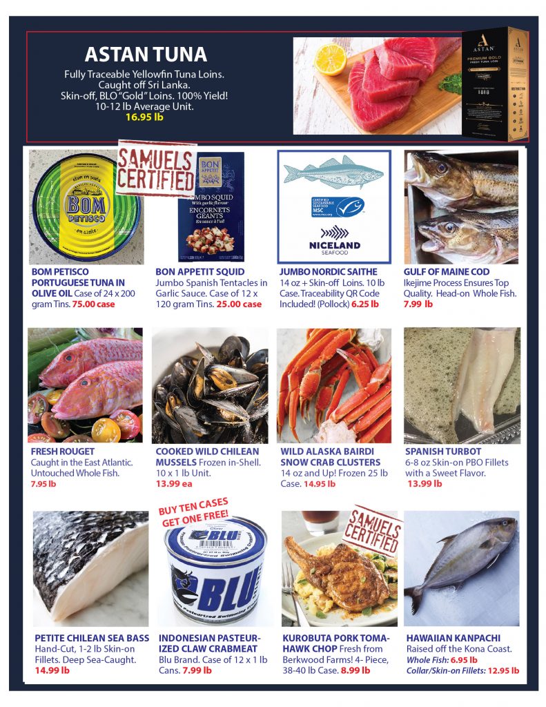 Monthly Specials | Samuels Seafood